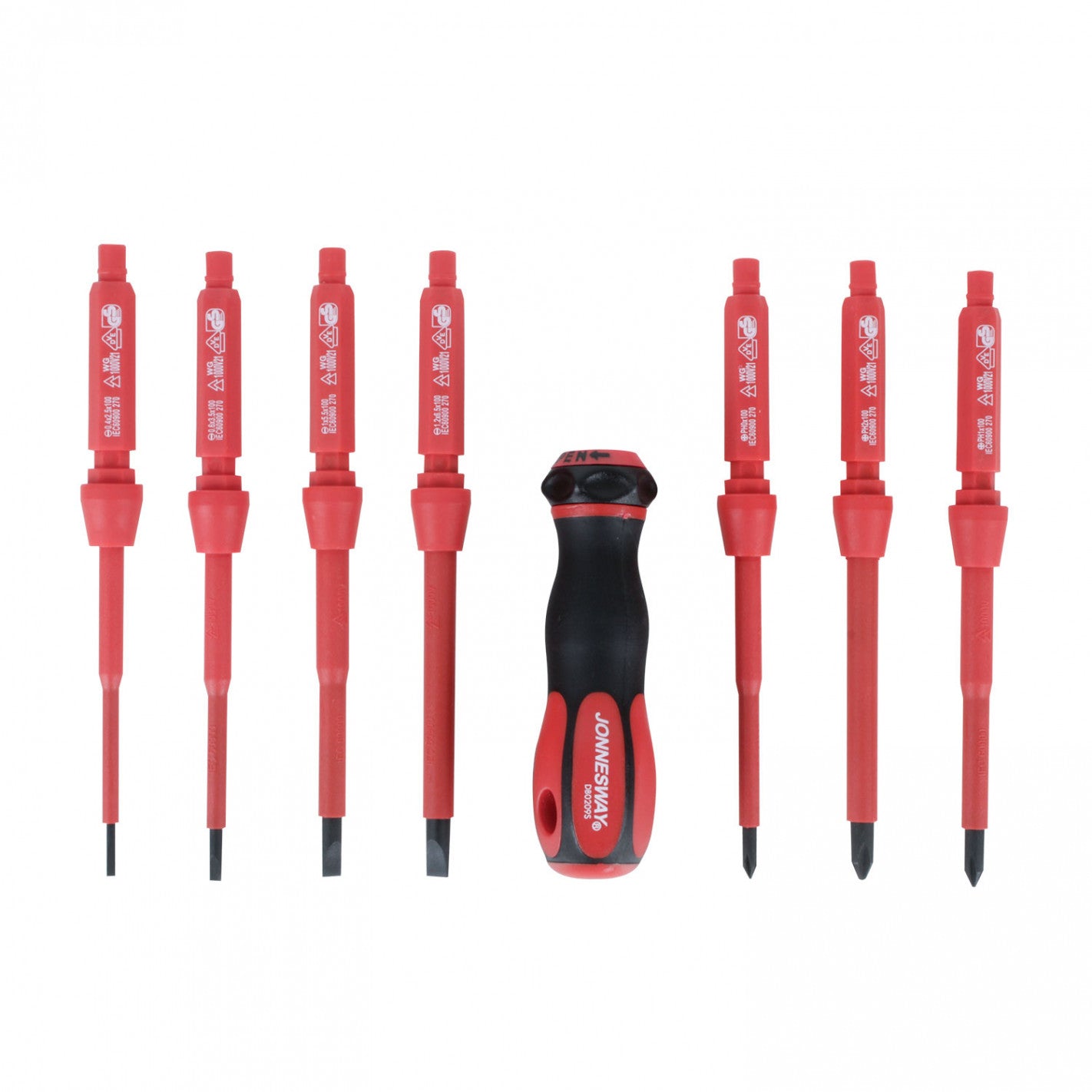 juego destornilladores aislados 7 piezas (DV15109S ) 1000V VDE JONNESWAY