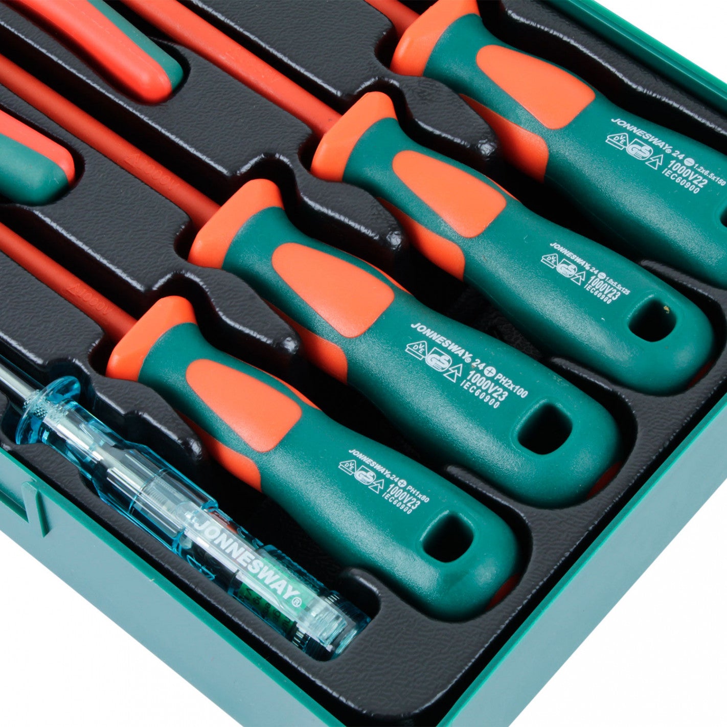 KIT ALICATE DESTORNILLADOR AISLACION PSV218S 1000V VDE- JONNESWAY