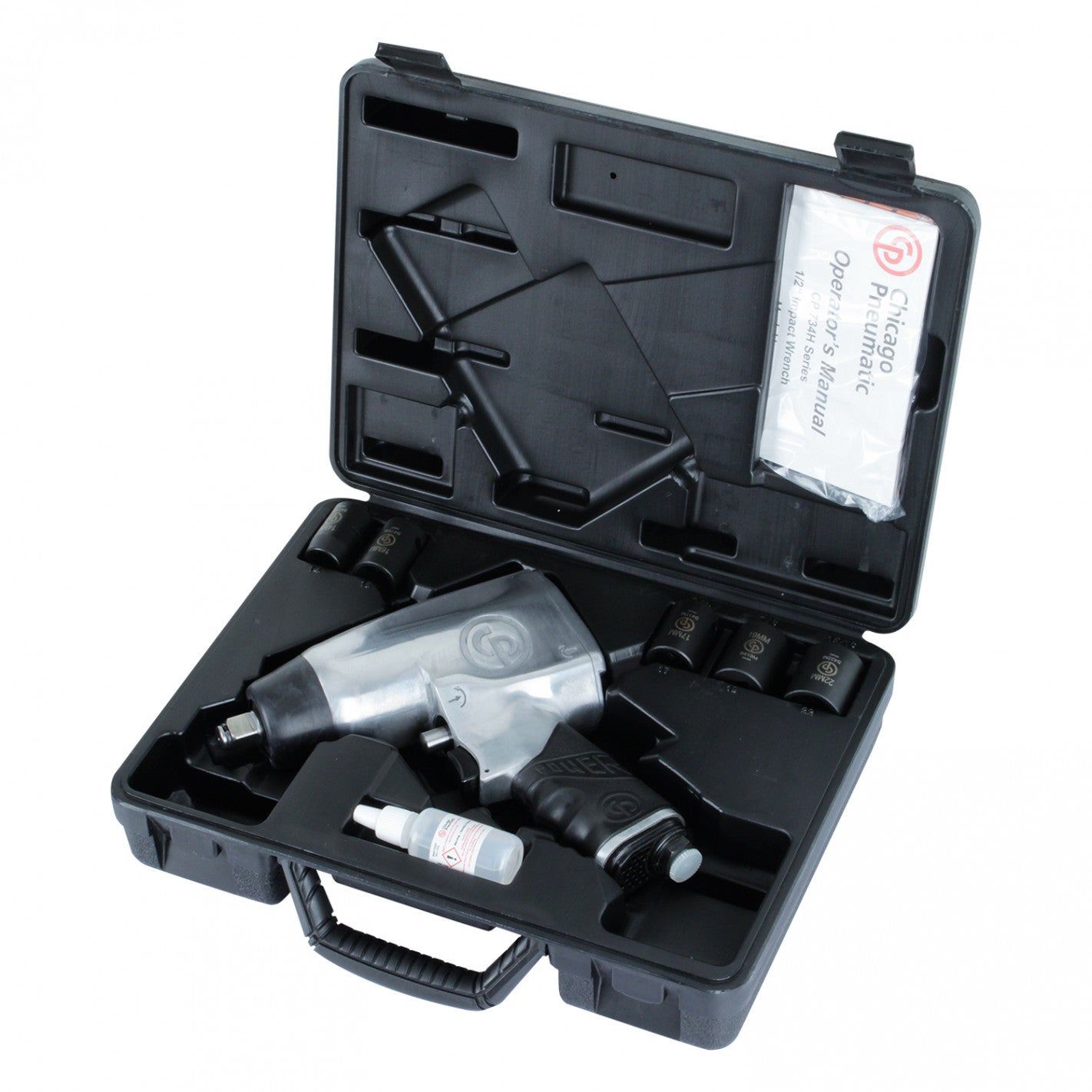 KIT LLAVE de IMPACTO 1/2" Incluye dados CP734HK-M - CHICAGO PNEUMATIC