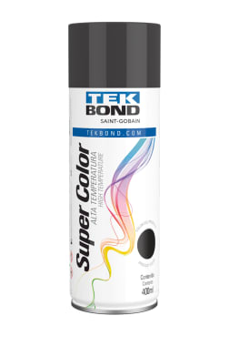 Pintura Spray Alta Temperatura Negro Brillante 400 ml Tekbond