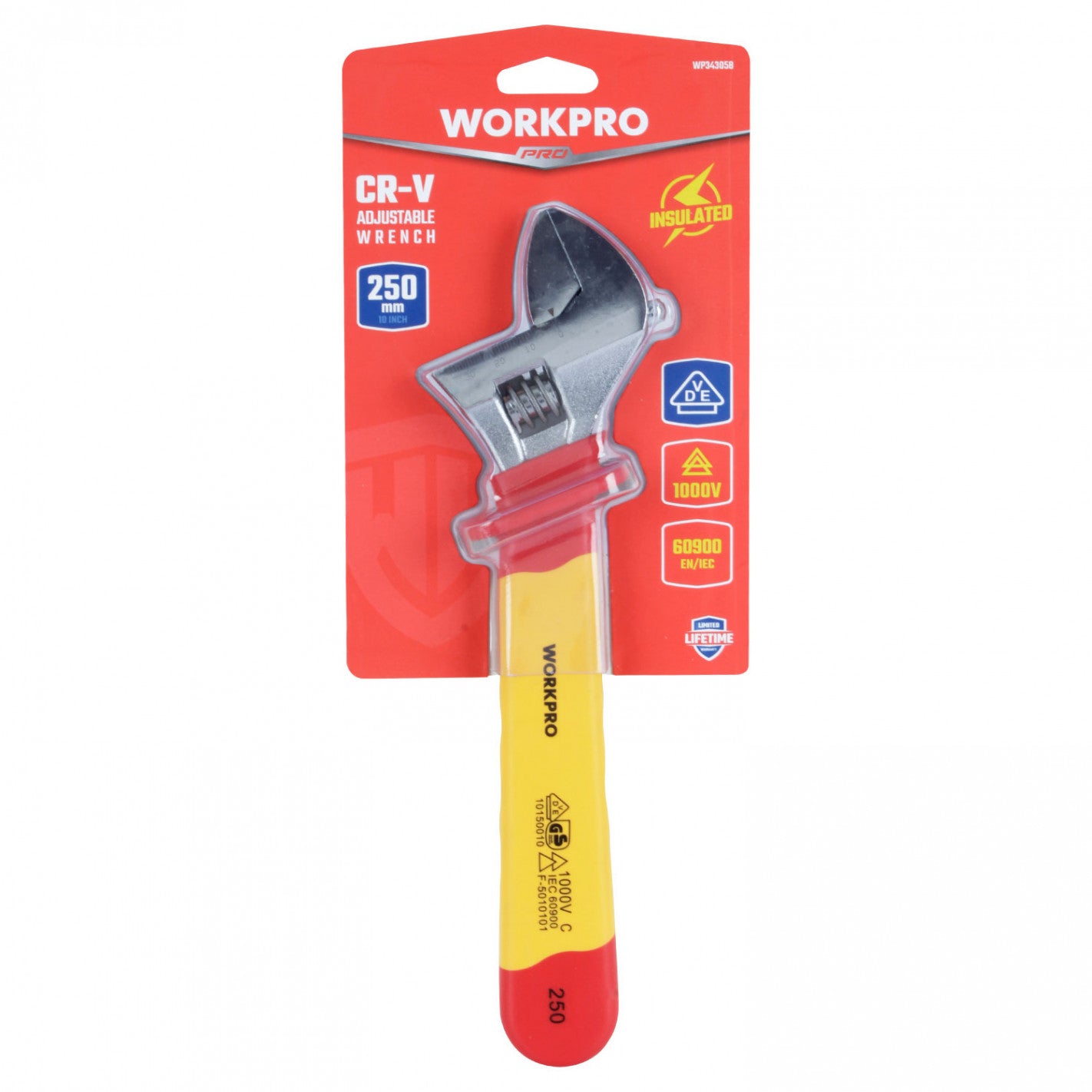 LLAVE FRANCESA AISLADA 10 WP343058 - WORKPRO