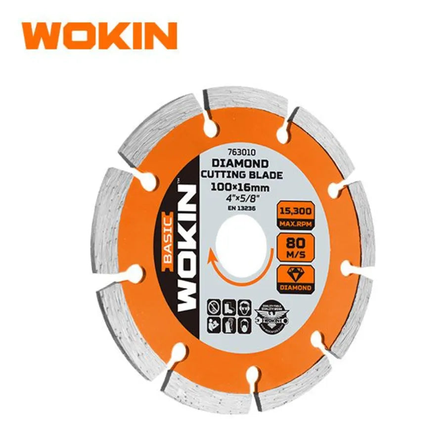 Disco Diamantado Seco 115(4-1/2)X22.2mm(7/8) Wokin