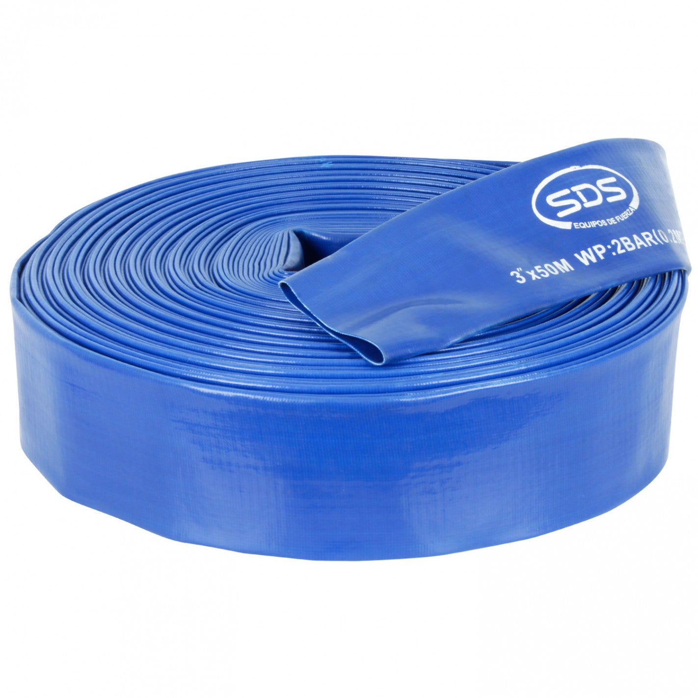 MANGUERA DESCARGA AGUA 3" 1.4mm x 50mts 2 Bar