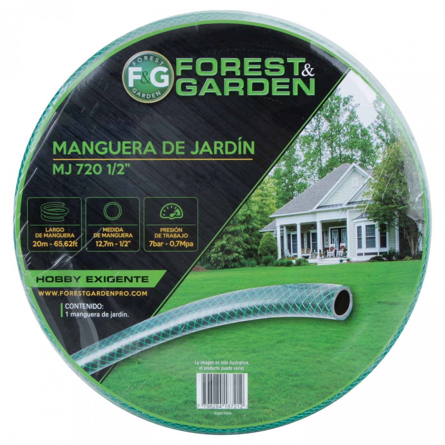 MANGUERA JARDIN REFORZADA 1/2x 20 mt - EVEREST