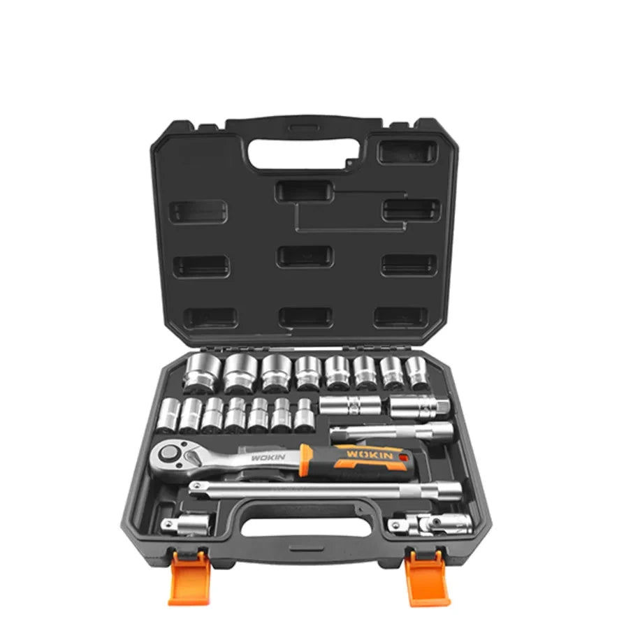 Juego de Dados 1/2" con Chicharra 22 Piezas Wokin industrial