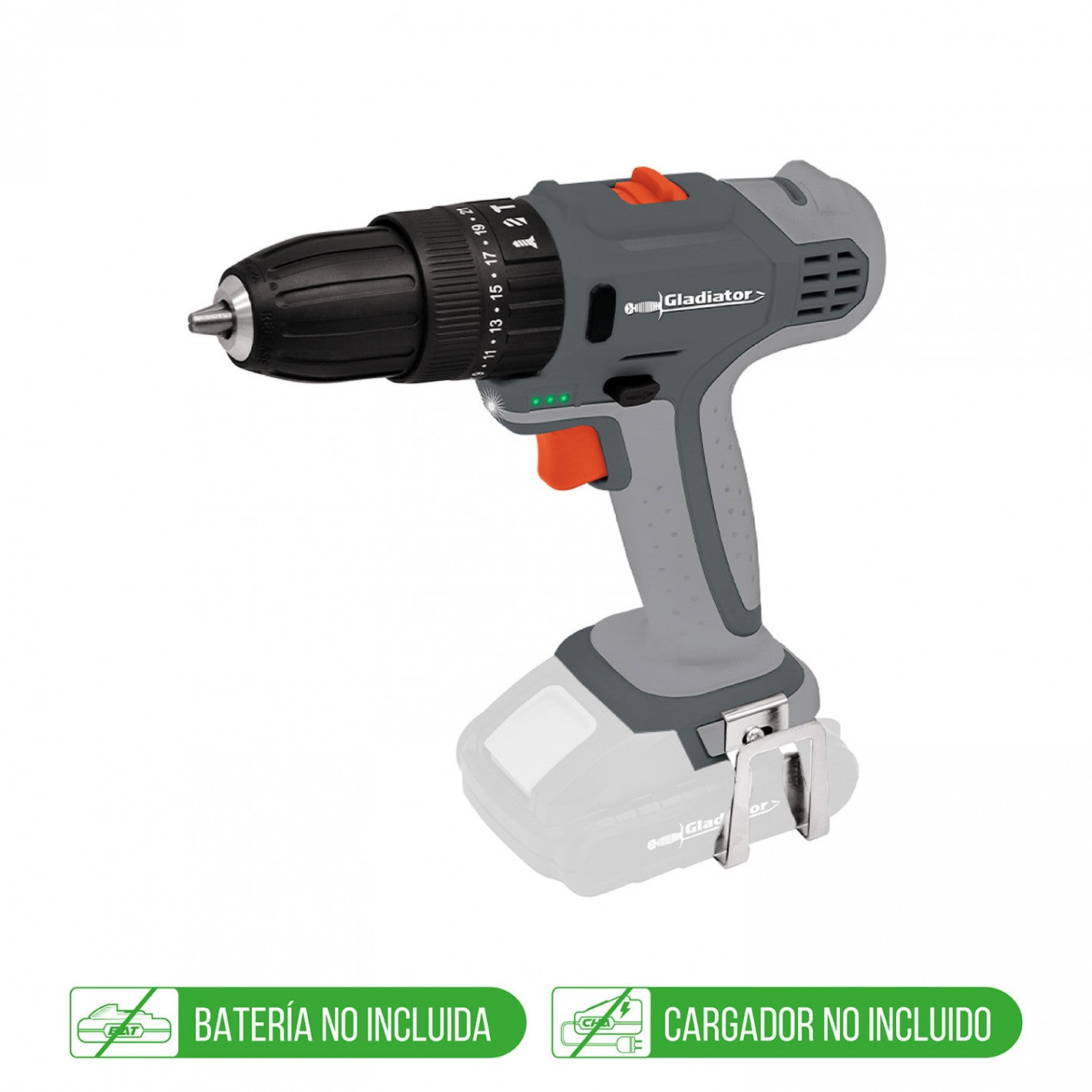 TALADRO 13mm INALAMBRICO 18V SIN BAT TP 613/18 (613/18) - GLADIATOR