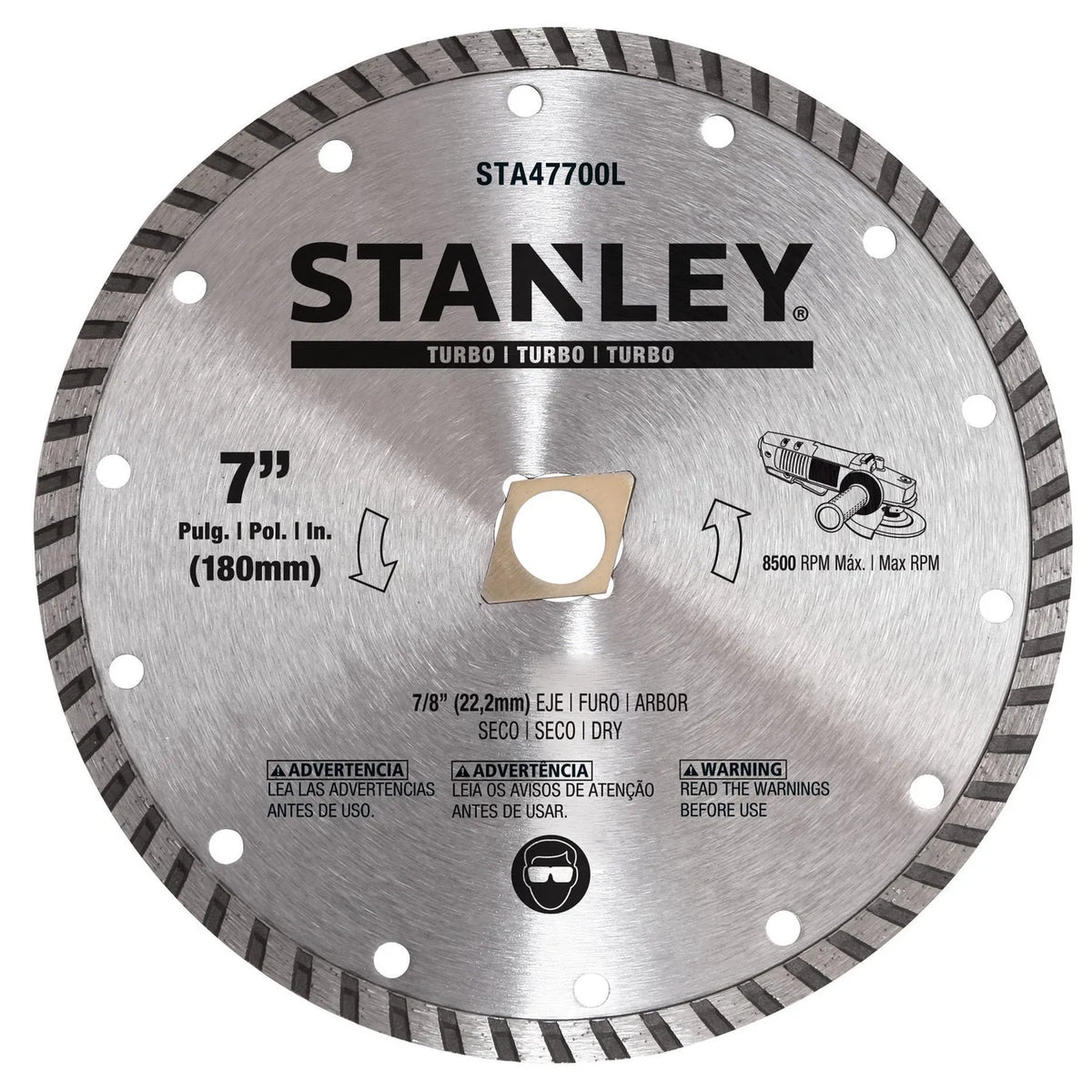 Disco diamantado Turbo Ø 7'' Eje 5/8''-7/8''