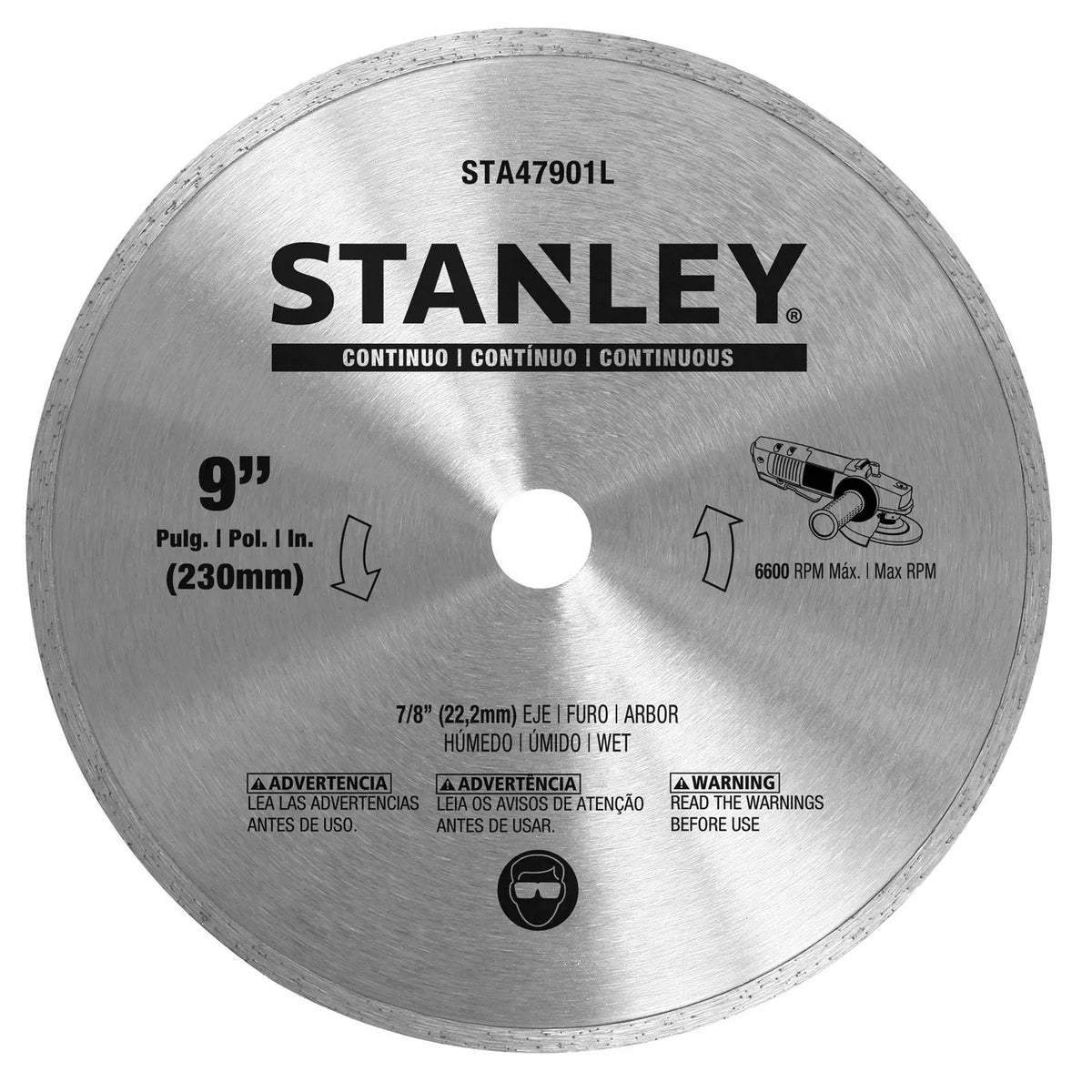 Disco diamantado Continuo Ø 9'' Eje 5/8''-7/8''