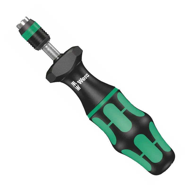 Destornillador dinamométrico Serie 7400 Kraftform ajustable (1.2-30 Nm) con porta-puntas Rapidaptor de cambio rápido Wera