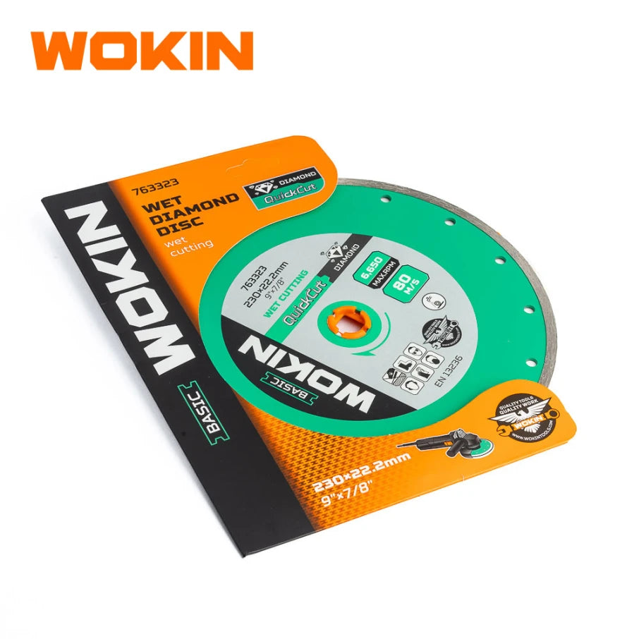 Disco Diamantado Humedo 230(9)X22.2mm(7/8) Wokin