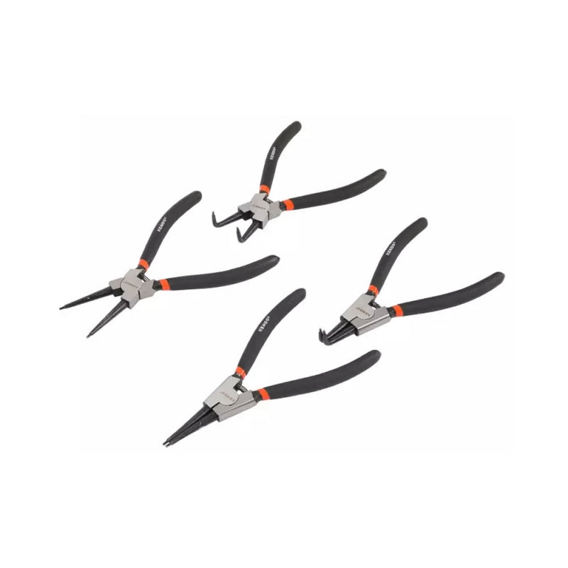 ALICATE DE SEGUROS KENDO #11510 - 7"- 180 MM JGO. 4 PIEZAS