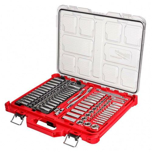 JUEGO DE DADOS 1/4 Y 3/8 106PZS PACKOUT MILWAUKEE 48-22-9486