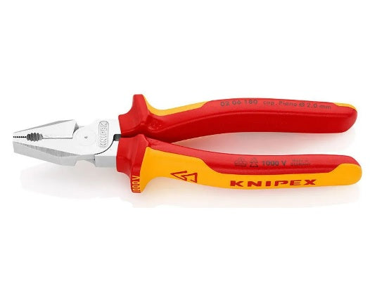 Alicate universal aislado 7" para trabajo pesado VDE 1000V Knipex