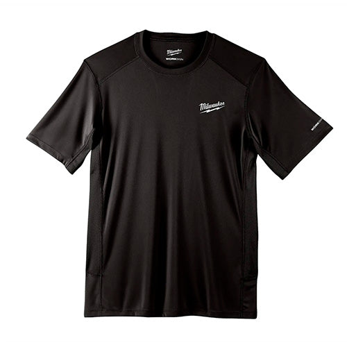 POLERA MANGA CORTA NEGRA WORKSKIN MILWAUKEE TALLA S 414B-S