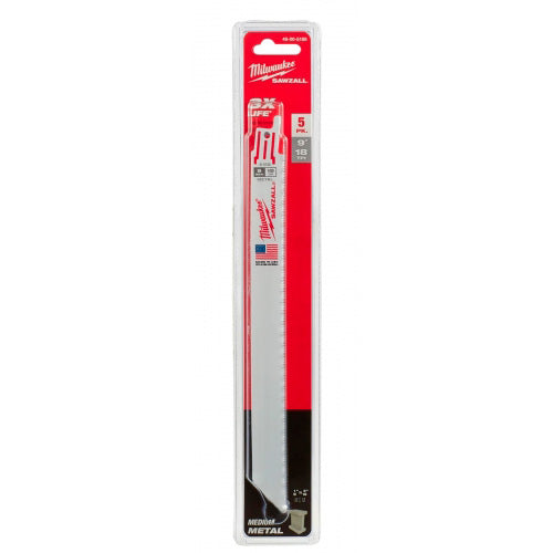 HOJA DE SIERRA SABLE 5 UNDS MILWAUKEE 23 CM CORTE FINO