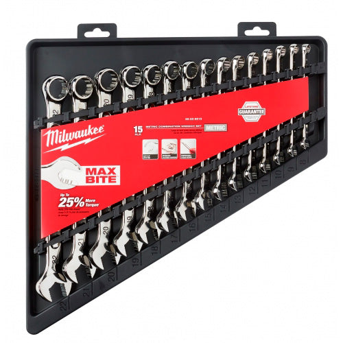 JUEGO DE LLAVES PUNTA CORONA 15PZS MM MILWAUKEE 48-22-9515