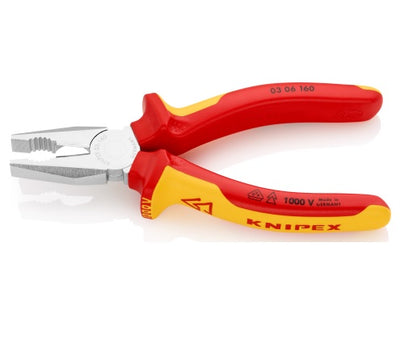 alicate universal 6" 1000v. (0306160) knipex made in germany