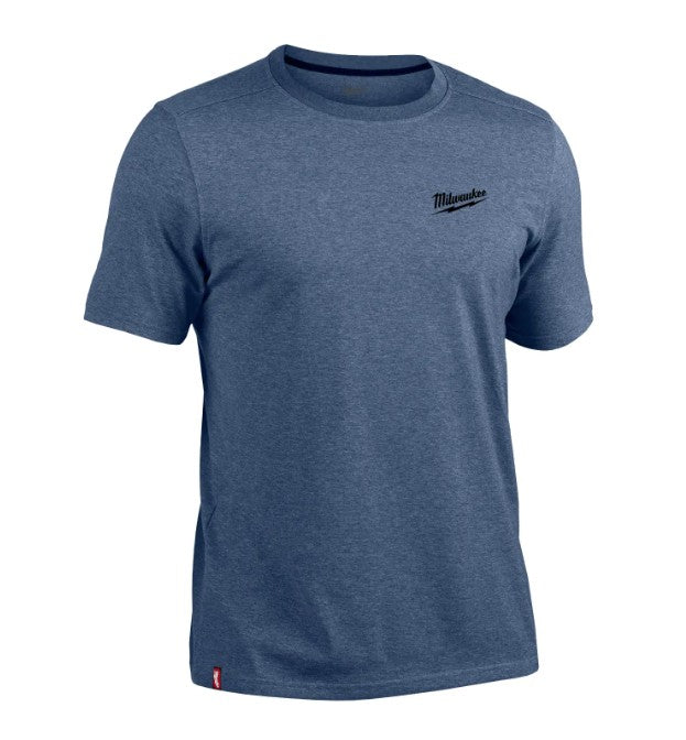 POLERA TRABAJO AZUL FREEFLEX MANGA CORTA TALLA L MILWAUKEE