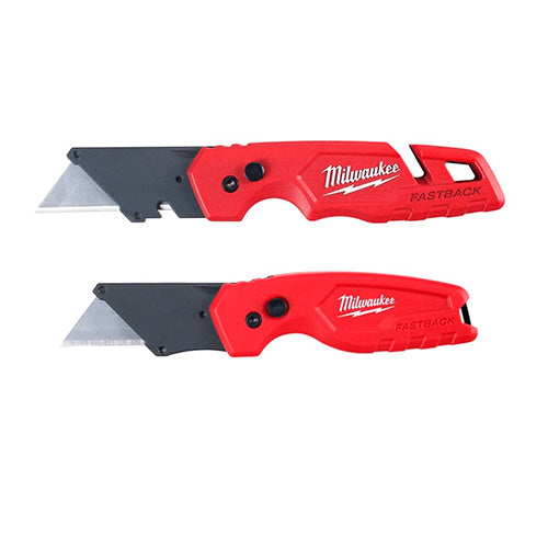 KIT 2 CUCHILLOS PLEGABLES FASTBACK  MILWAUKEE 48-22-1503