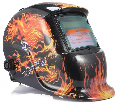 mascara fotosensible soldador diseño ghost rider