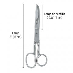 TIJERA PRETUL (TRUPER) P/COSTURA OJO GRANDE  6" #TP-8341-6  (23160)