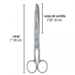 TIJERA PRETUL (TRUPER) COSTURA/OFICINA 7" #TP-8642-7  (23156)
