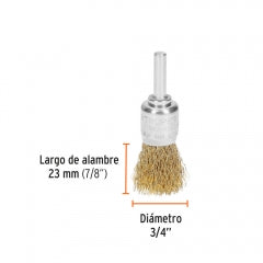 ESCOBILLA TRUPER DE COPA P/TALAD.GRUESA 3/4" # COM-3/4 (11593)