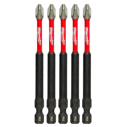 SET PUNTAS IMPACTO PARA ATORNILLAR PH2 X 89 5 PZS MILWAUKEE