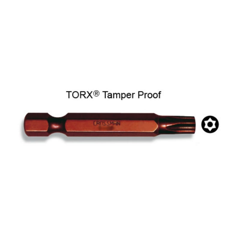 PUNTA CROSSMAN MAGNET.TORX TAMPER PROOF T-25 1/4" X 50MM # 44-529 (10 UNI.)