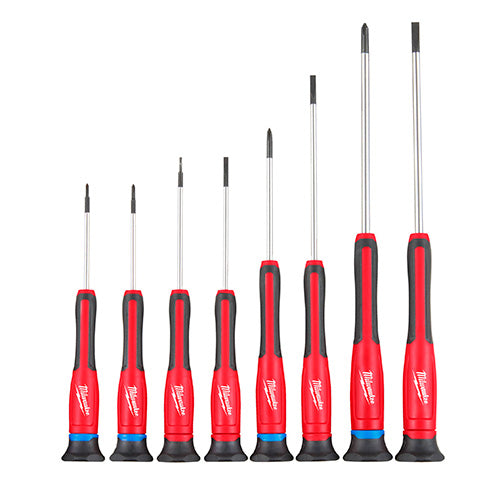 JUEGO DESTORNILLADORES PRECISION 8PZS MILWAUKEE 48-22-2614