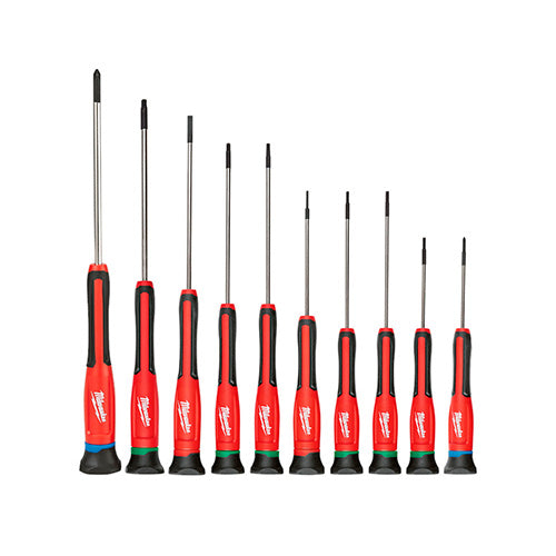 JUEGO DESTORNILLADORES PRECISION 10PZS MILWAUKEE 48-22-2612