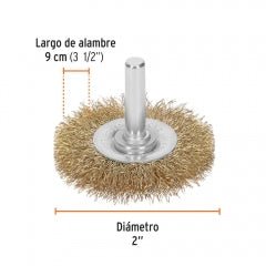 ESCOBILLA TRUPER CIRCULAR P/TALAD.GRUESA 2