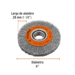 ESCOBILLA TRUPER CIRCULAR DIAM 6