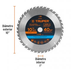 SIERRA CIRCULAR TRUPER P/MADERA 10