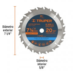 SIERRA CIRCULAR TRUPER P/MADERA 7.1/4