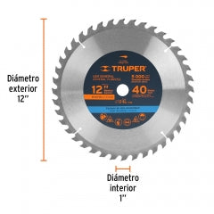 SIERRA CIRCULAR TRUPER P/MADERA 12