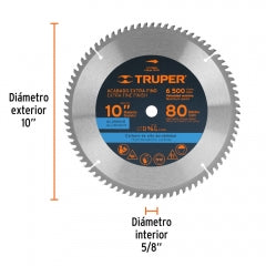 SIERRA CIRCULAR TRUPER P/ALUMINIO 10