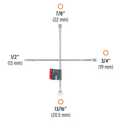 LLAVE DE CRUZ TRUPER 1/2 DR 20
