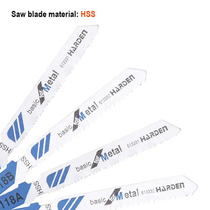 Set Hojas para Sierra Caladora 75X50X3mm T118A para metal 5 piezas Harden