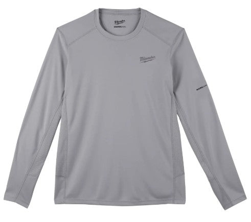 POLERA MANGA LARGA GRIS WORKSKIN TALLA M MILWAUKEE