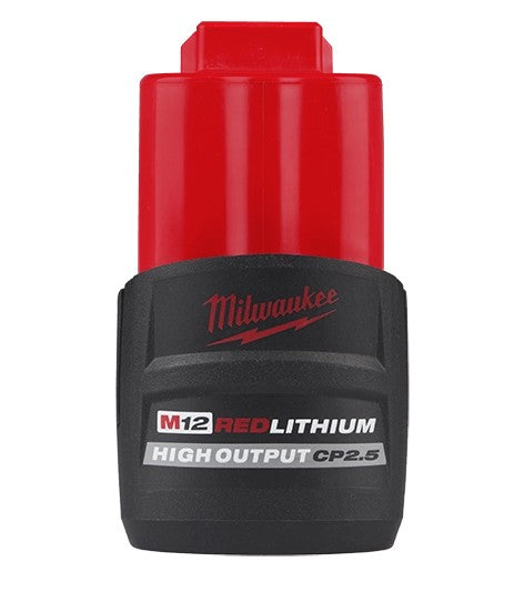 BATERIA DE ION LITIO MILWAUKEE M12 HIGH OUTPUT CP 2.5 AH