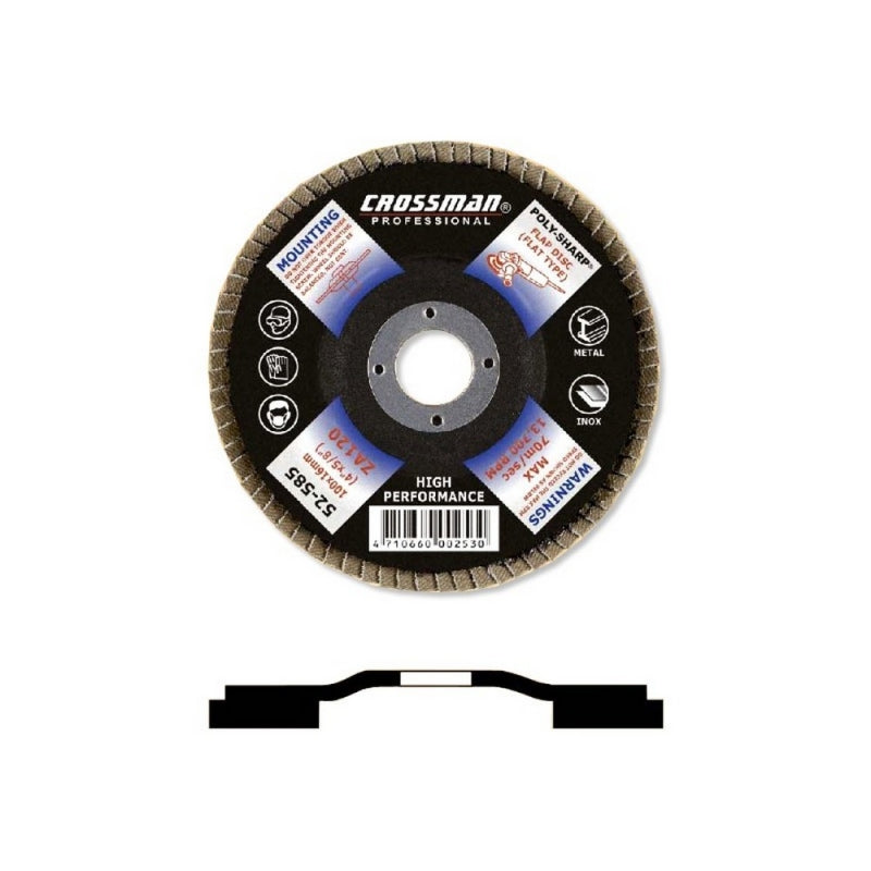 DISCO ZIRCONIO CROSSMAN 115X22.2 GRANO 40MM #52591 (OF)