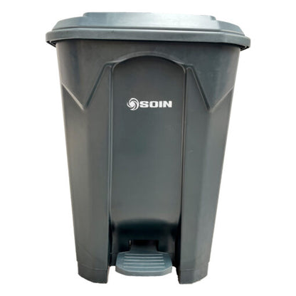 BASURERO PL STICO 80L CON PEDAL SOIN – GRIS