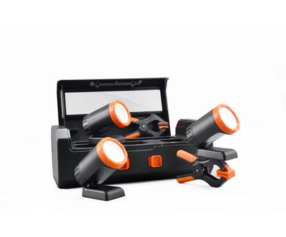 SET ILUMINACION TRABAJO MODULAR 6PZ 650LUM REC - SMART TOOLS