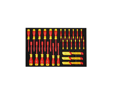 Carro de Herramientas 186 Piezas VDE 1000V con 7 Bandejas - SMART TOOLS