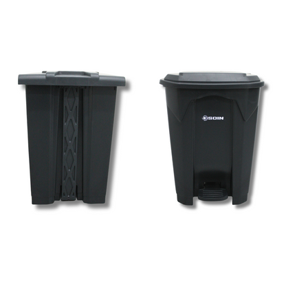 BASURERO PL STICO 50 L CON PEDAL SOIN – GRIS