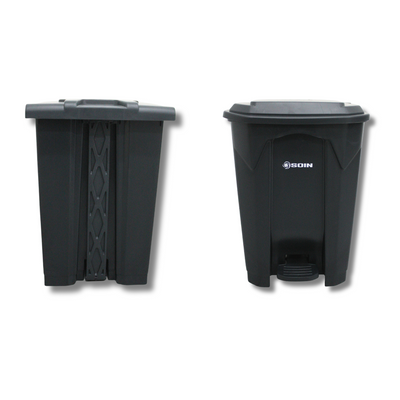 BASURERO PL STICO 50 L CON PEDAL SOIN – GRIS