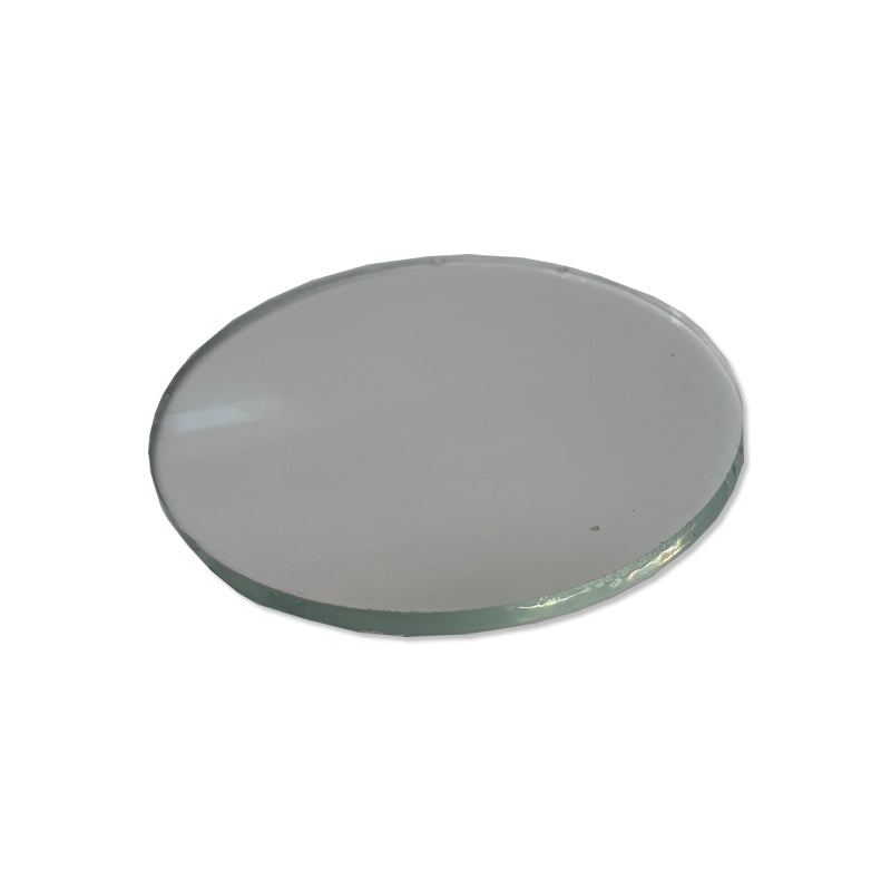 VIDRIO TRANSP REDONDO NACIONAL 50 MM DIAMETRO (PQTE. 25 PZAS)