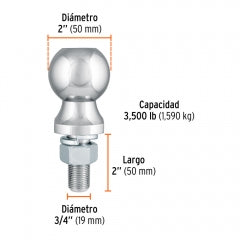 BOLA DE ARRASTRE TRUPER 3500 LB #BOLA-35 (44440)
