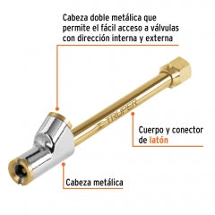 INFLADOR TRUPER CABEZA DOBLE 1/4